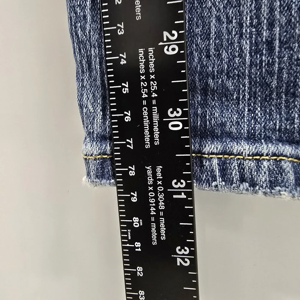 Cinch Mens Jeans 37x31 Blue Straight Leg Western Cowboy Denim Distressed